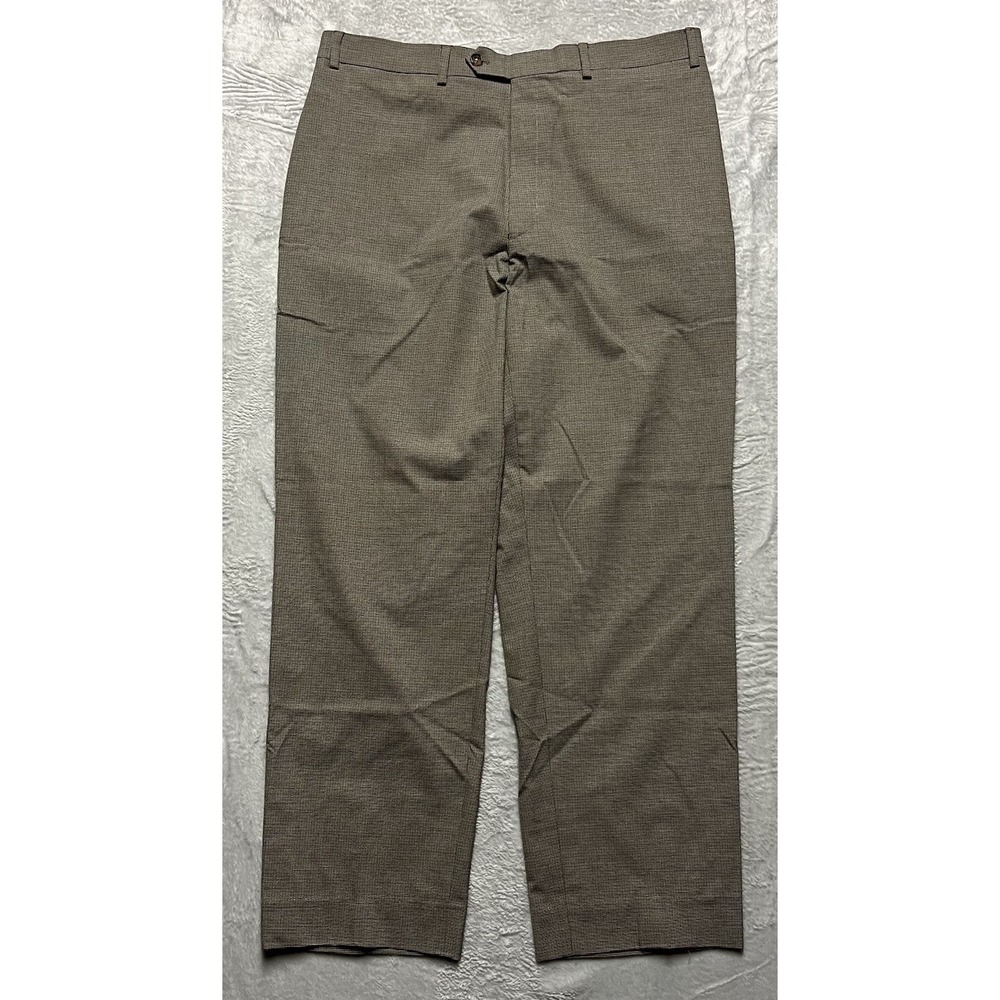 Ralph Ralph Lauren Dress Pants Mens 36x30* Gray Houndstooth Wool Blend Stretch